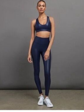 Carbon38 Navy High-Waist Sculpting Leggings
